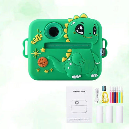 Dinosaur Instant Print Camera | 48MP Digital Camera for Kids