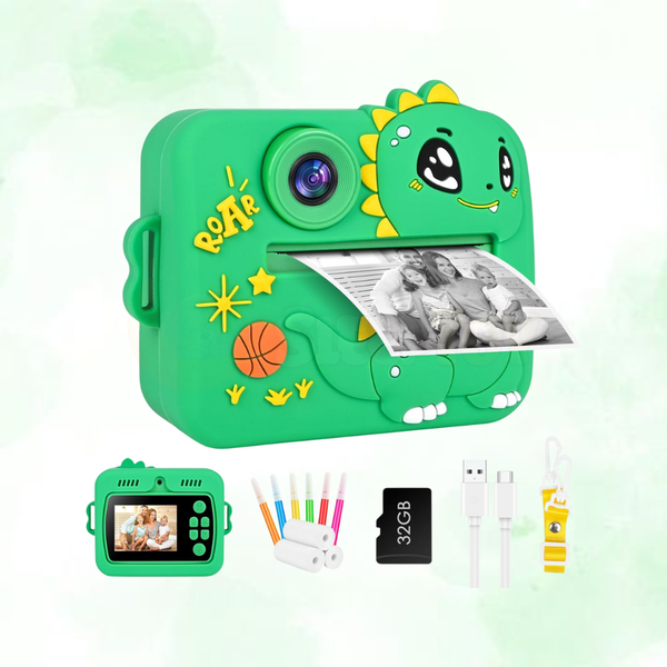 DINOSAUR INSTANT PRINT CAMERA (48MP) | Dual Lens Kids Camera ST-DGC-01