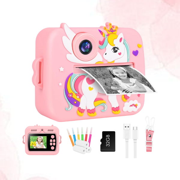 Unicorn Instant Print Camera 48MP | Kids Dual Camera with Instant Printing | Fun Creative Photography Toy | ST-UPC-01