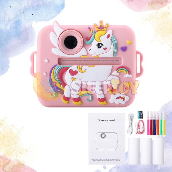 Unicorn Kids Camera 48MP Instant Print Pink ST-UPC-01