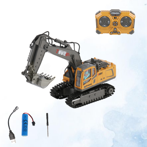Radio-Controlled Excavator 1:20 with Metal Bucket ST-EX-01