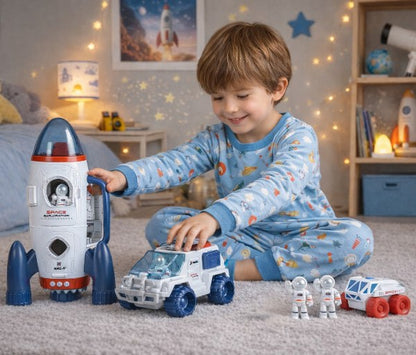 Space Adventure Play Set | Rocket & Astronaut Toy Kit (7 PCS)