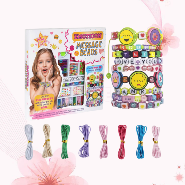 EMOTION MESSAGE BEADS SET 220 PIECES | DIY Personalized Jewelry Kit ST-DIY-220