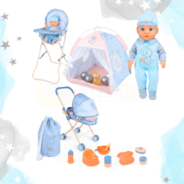 Pink Doll Care Set  ST-BDS-16