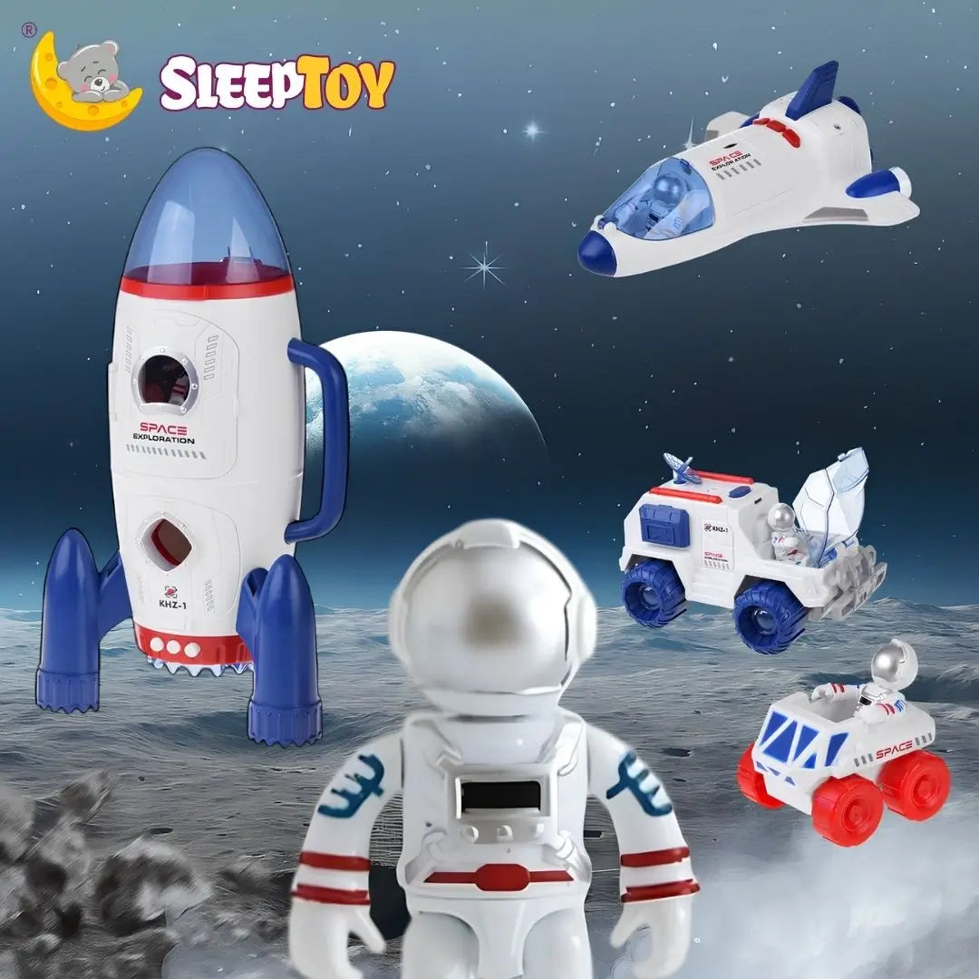Space Adventure Play Set | Rocket & Astronaut Toy Kit (7 PCS)