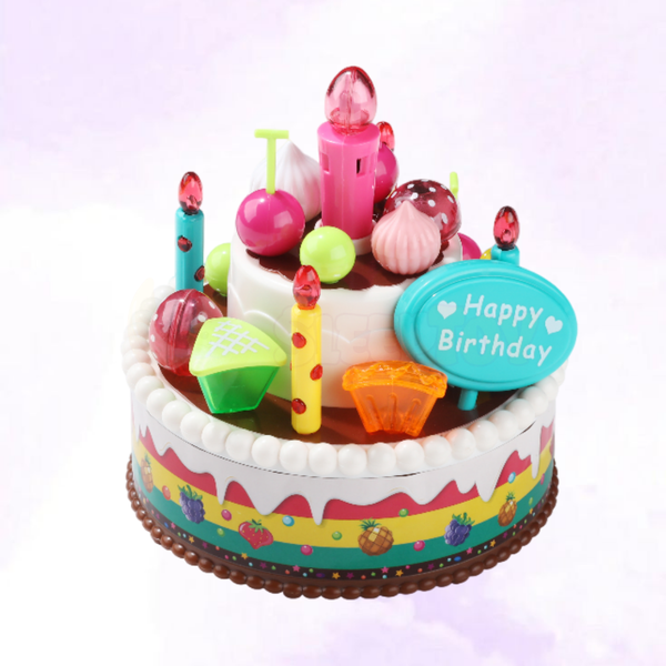 MAGICAL Birthday Cake Playset Light-Up Music Sliceable Toy  ST-CS-01