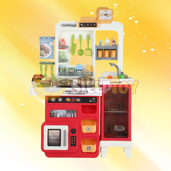 Kids Magical Kitchen Play Set 68pcs Lights Sounds ST-KS-68