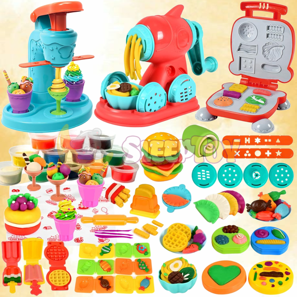 Kids Dough Modeling Set 67pcs Kitchen Desserts ST-MS-67