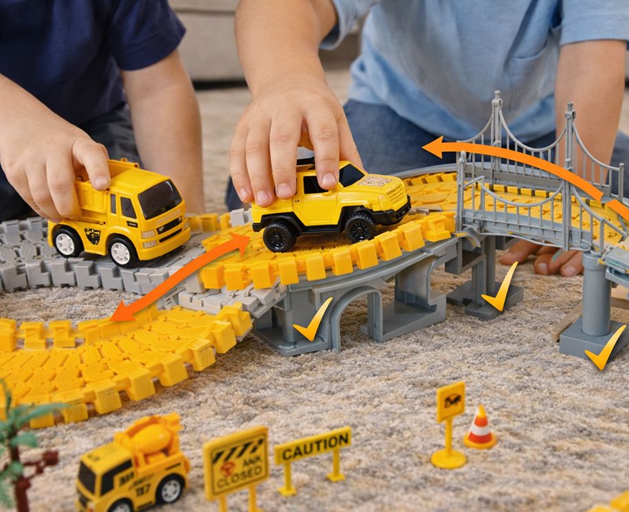 Construction Track Set 345 pcs