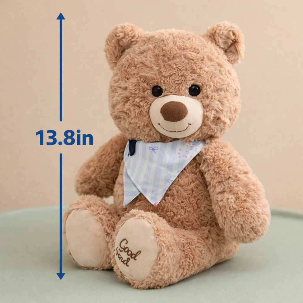 Plush Teddy Bear | Large Soft Animal Friend (13.8 inch)