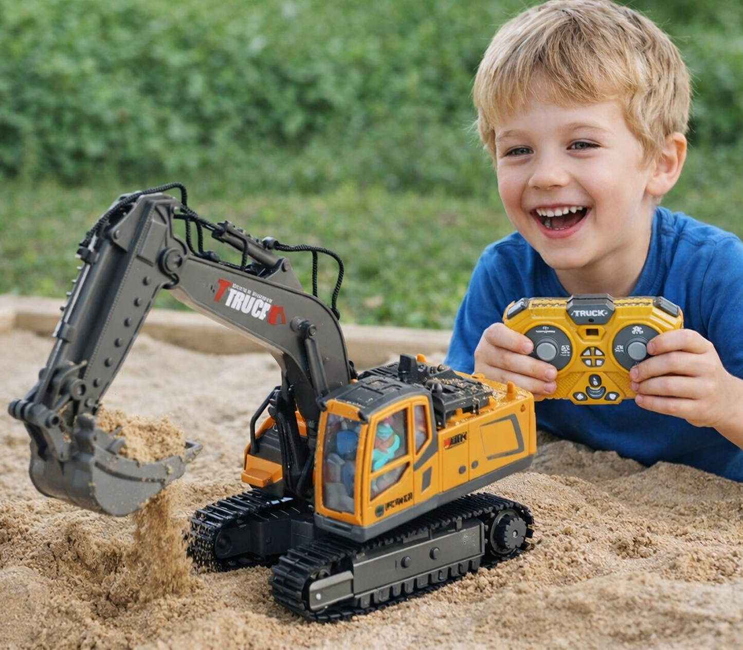 Excavator RC STEM Toy | 1:20 Scale Remote Control Construction Truck