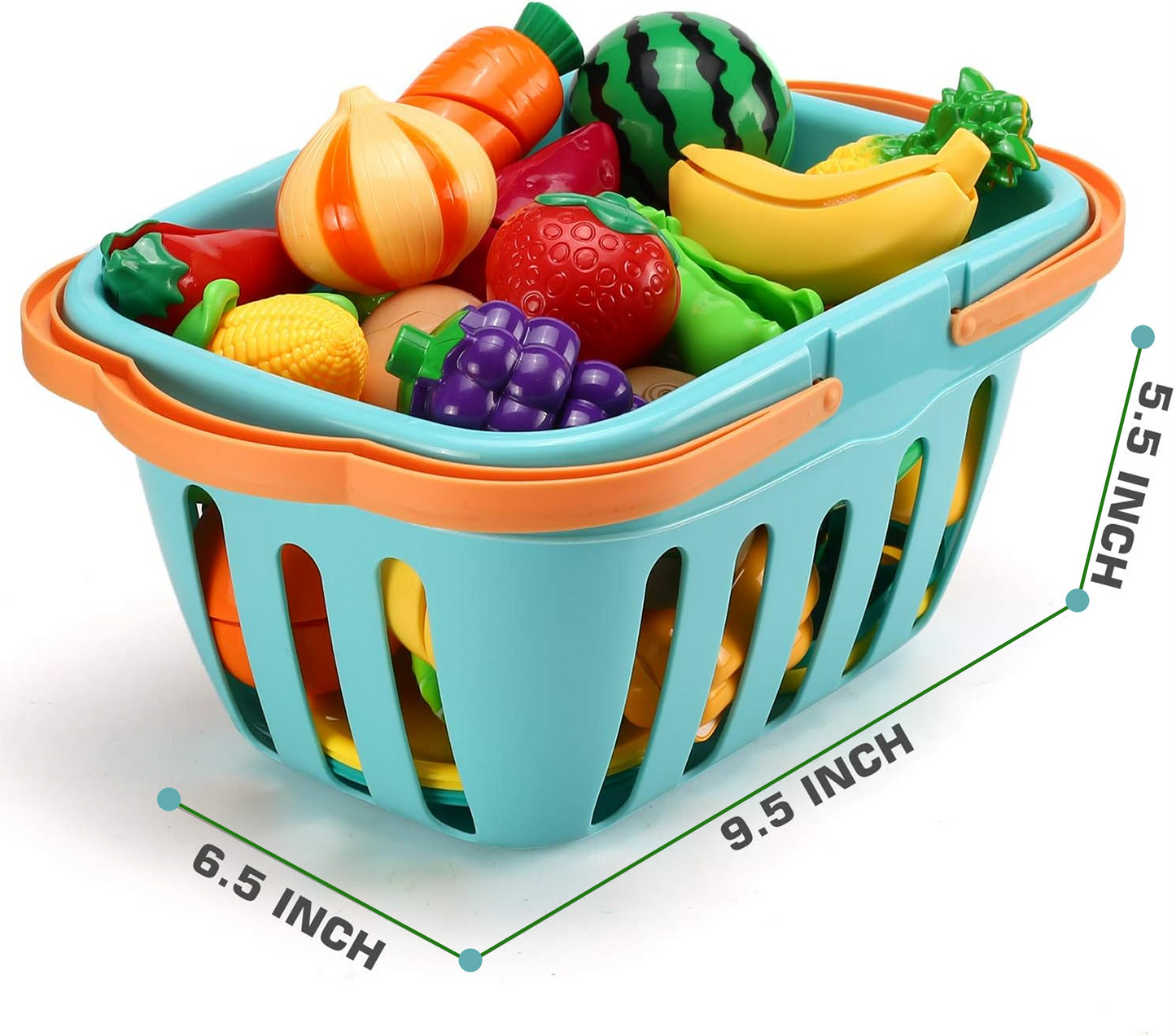 Food Basket Set | Cutting & Cooking Educational Toy (33 PCS)