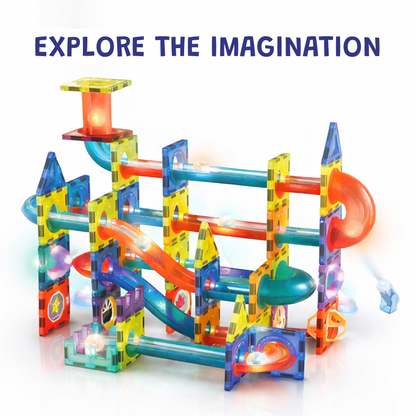 Glow-in-the-Dark Magnetic Tiles | STEM Building Set (110 PCS)