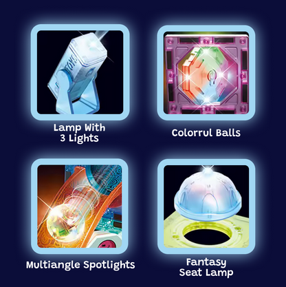 Glow-in-the-Dark Magnetic Tiles | STEM Building Set (110 PCS)