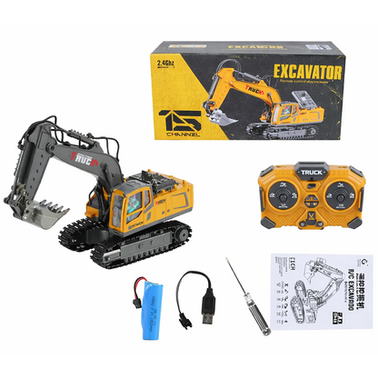 Excavator RC STEM Toy | 1:20 Scale Remote Control Construction Truck