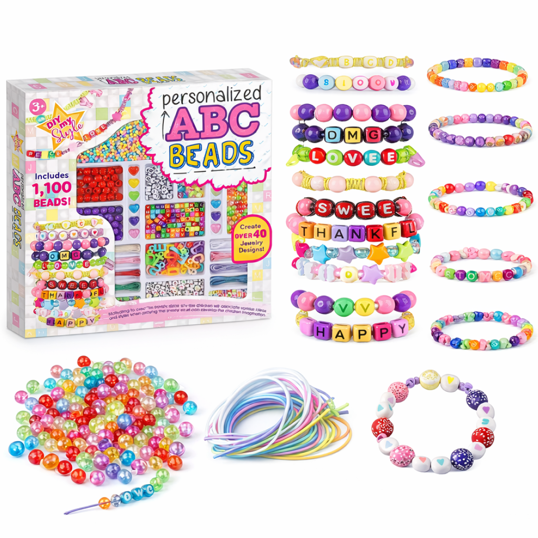 DIY Alphabet Beads Kit | Personalized Jewelry Making Set (1140 PCS)