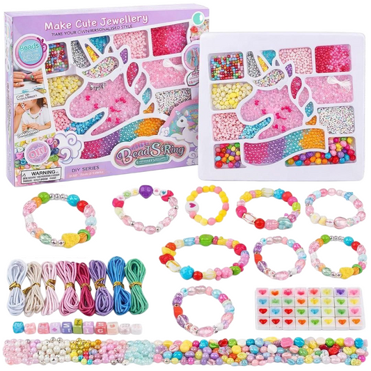Unicorn Bracelet Making Kit | Complete Jewelry Bead Set (1410 PCS)