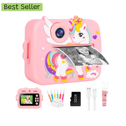 Unicorn Instant Print Camera | 48MP Digital Camera for Kids
