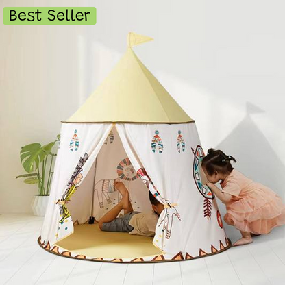 Kids Teepee Tent | Cozy Tribal Style Indoor Playhouse