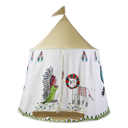 Kids Teepee Tent | Cozy Tribal Style Indoor Playhouse
