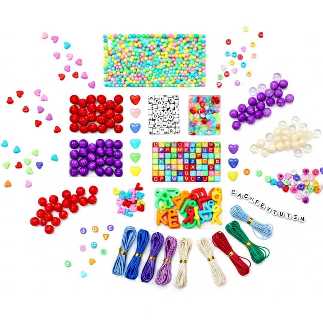 DIY Alphabet Beads Kit | Personalized Jewelry Making Set (1140 PCS)