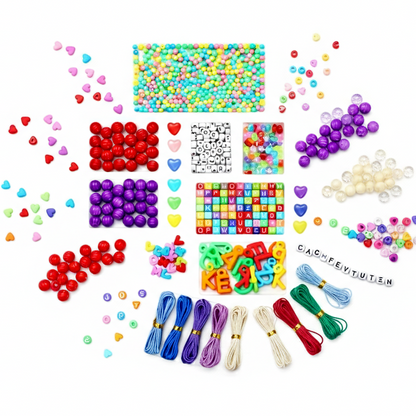 DIY Alphabet Beads Kit | Personalized Jewelry Making Set (1140 PCS)